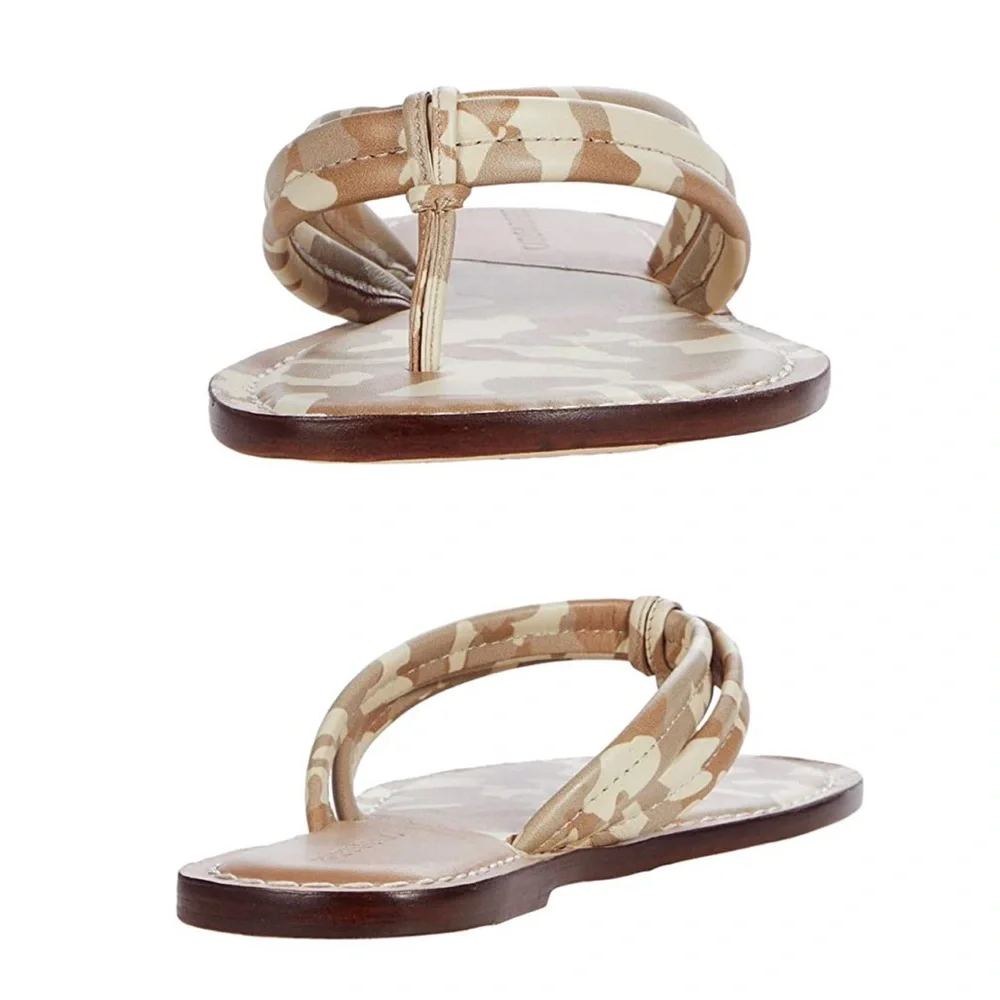 Anthropologie Bernardo Miami Desert Sand Camouflage Flip Flop Sandals NEW 10 - Picture 10 of 10